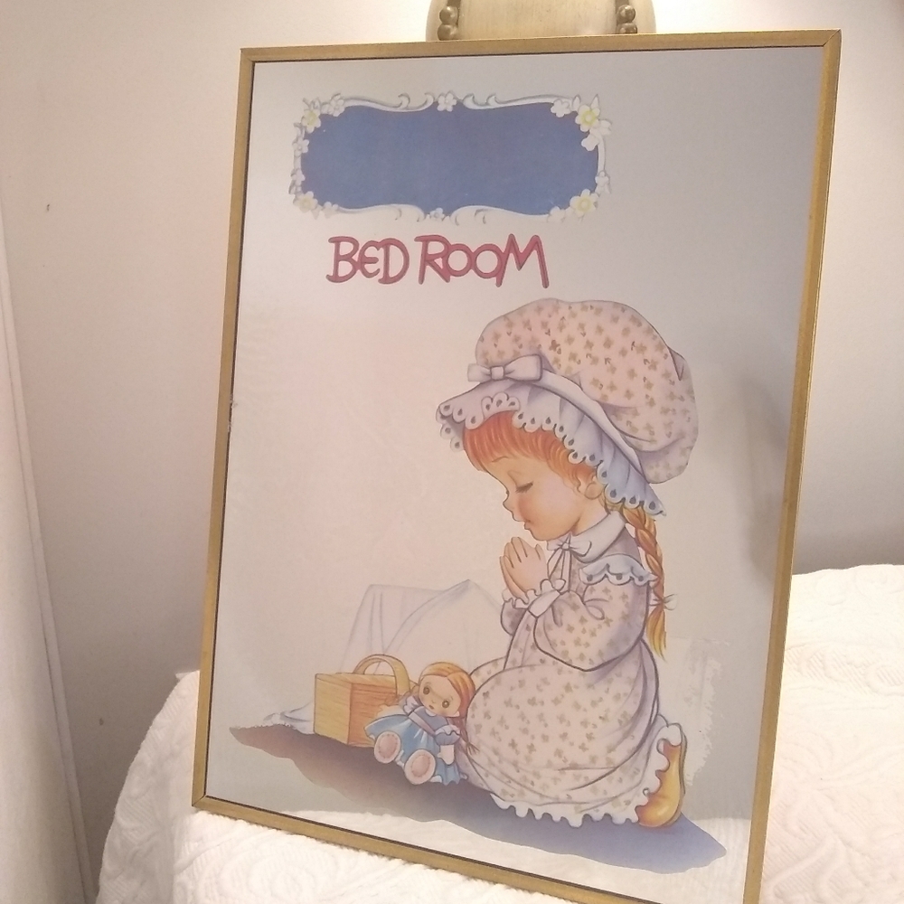 Vintage Childrens bedroom mirror